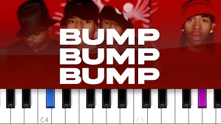 B2K P Diddy  Bump Bump Bump piano tutorial [upl. by Schulein]