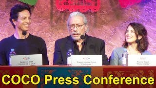 Disney Pixar COCO Press Conference with Director Lee Unkrich Benjamin Bratt Edward James Olmos [upl. by Razatlab509]