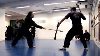 Kung Fu Fix  Spear vs Double Broadswords [upl. by Halsted]