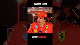 SAINZ vs PEREZ CRASH Interview F1 Baku 2024 [upl. by Ecirted]