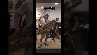 If only contrabass saxes weren’t 30000 😕🎷 first clip by inernationalwoodwind [upl. by Ahtram]