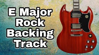 E Major Rock Backing Track For Soloing [upl. by Ameline12]