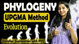 Phylogenetic Tree Construction Method I UPGMA Method I Evolution I Complete Detail with PYQ [upl. by Norrehs]