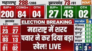 Maharashtra Assembly Election Result Update LIVE महाराष्ट्र में शरद पवार ने कर दिया बड़ा खेल [upl. by Iror985]