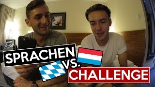 Sprachen CHALLENGE  Luxemburgisch vs Bayrisch  mit Stefanvloggt [upl. by Eiramyelhsa]