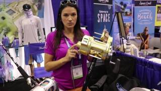 Hooker Electric Tiagra 80 Auto Stop at ICAST 2017 [upl. by Meesaw]