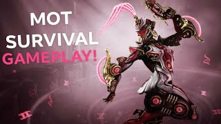 WarframeOctavia Prime Gameplay10 Minute MOT Survival Run [upl. by Aiker]