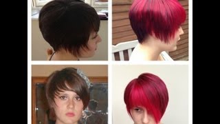 Hair Colour make over using Pravana Vivids wild Orchid and RedBrown hair to vibrant red [upl. by Arrat]