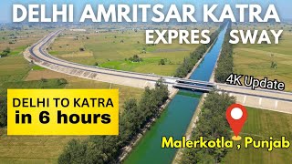 Delhi Katra Expressway update  rslive  4k  punjab [upl. by Haimorej283]