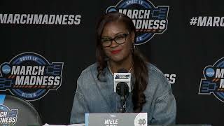 Notre Dame Sweet 16 Postgame Press Conference  2024 NCAA Tournament [upl. by Hnahk]