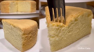 CHIFFON CAKE Basic recipe [upl. by Marinna]