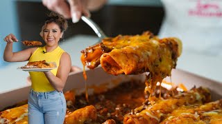 My Go To TEXMEX BEEFY ENCHILADAS Fast amp Easy Enchilada Recipe [upl. by Oigaib206]