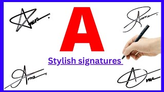 A signature ideas  How to make a signature  A signature styles [upl. by Airetahs]