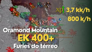 Tibia  EK 400 hunt Fury  37KKh raw Exp e 800Kh gold [upl. by Ambrose157]