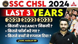 SSC CHSL 2024  SSC CHSL Last 3 Years Total Form Fill Up Appeared Candidates Vacancy Details [upl. by Enaenaj]