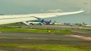 羽田空港A滑走路からの離陸ANA国際線2タミ沖スポットから・B787 台北松山TSA行き [upl. by Elleirda]