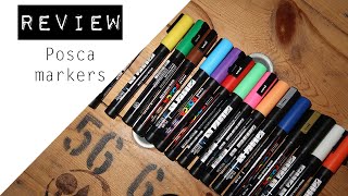 REVIEW  Posca paint markers [upl. by Harmonia]