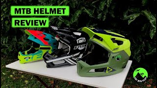 MTB Helmet Review Leatt MTB 40 Enduro vs 100 Trajecta vs Bell Super 3R [upl. by Manda]