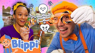 Blippi amp Meekah Make Sweet TrickorTreat Candy  BEST OF BLIPPI TOYS  Educational Videos for Kids [upl. by Ahsiemal]