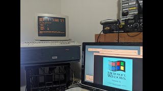 Digital DEC AlphaStation 255233Mhz running MSDOS 621 really [upl. by Plante365]