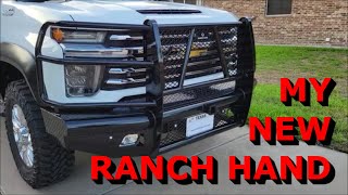 New Ranch Hand Legend with Grill Guard on my 2020 Chevy 2500HD [upl. by Matrona]