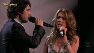 Celine Dion amp Josh Groban Live quotThe Prayerquot HD 720p [upl. by Halyak]