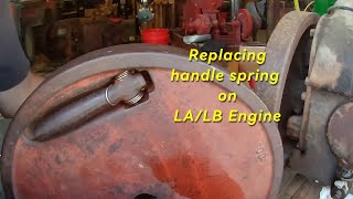 Replacing handle spring on LALB engine [upl. by Gardener754]