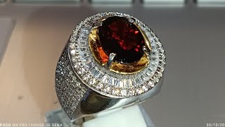 Natural Pyrope Almandine Garnet 4 ct [upl. by Eiddet681]