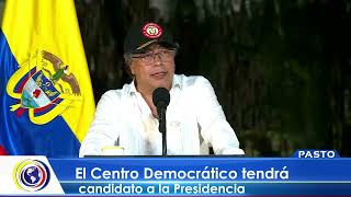 CNCNoticiasPasto El Centro Democrático tendrá candidato a la Presidencia [upl. by Leuqer]