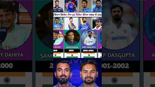 Indian cricket team all wicketkeepers list 19862024  cricket history cricketshort [upl. by Sholes172]