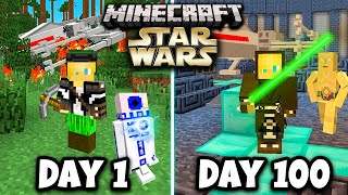 I Survived 100 days in STAR WARS Minecraft GalaxyHeres What Happened [upl. by Massarelli]