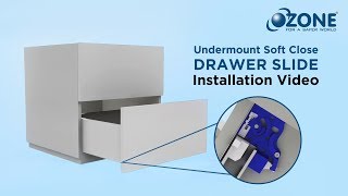 Undermount Soft Close Drawer Slide  Installation Guide  Ozone [upl. by Godbeare]