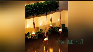 Tea light candle holder Tea Light candle hanging holder for diwali decoration [upl. by Adriaens]