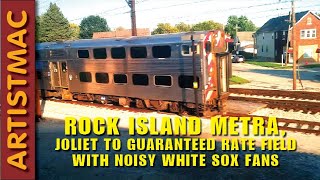 Rock Island Metra Train Joliet to Guaranteed Rate Field [upl. by Nnylkcaj]