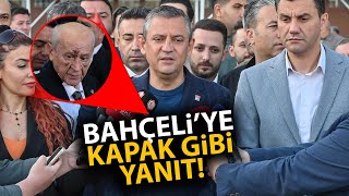 Özgür Özel bayram namazı çıkışı Devlet Bahçeliye kapak gibi yanıt Aklınızı başınıza alın [upl. by Kcirttap]