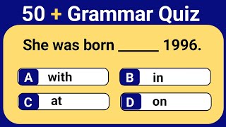 Prepositions  English Grammar Quiz  Grammar [upl. by Sitra]