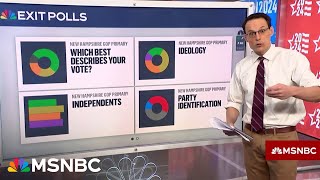 Steve Kornacki reports first New Hampshire primary exit polls [upl. by Iaria]