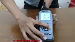 Cara Pemakaian Thermohygrometer LD 8102 [upl. by Akinar822]