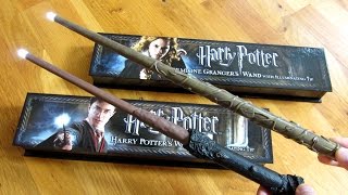 Harry Potter Lighted Wands  Hermione and Harry Wands [upl. by Ixela188]