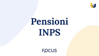 Focus  Pensioni INPS [upl. by Navanod556]