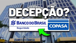 🚨ATENÇÃO PÉSSIMOS DIVIDENDOS DA BB SEGURIDADE e NOVO ANÚNCIO DE JCP DA COPASA  BBSE3 e CSMG3 [upl. by Halstead]