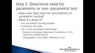 How to Use SPSS Choosing the Appropriate Statistical Test [upl. by Krasnoff440]