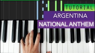 National Anthem Of Argentina Piano Tutorial [upl. by Grantley]