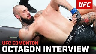 Charles Jourdain Octagon Interview  UFC Edmonton [upl. by Reeba]