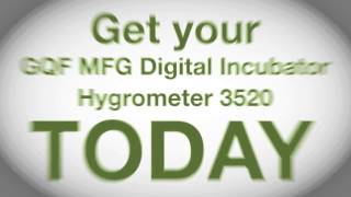 GQF MFG Digital Incubator Hygrometer 3520 [upl. by Xyla598]