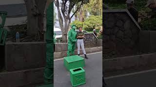 Picture Taking w Green Man viralshort viralvideo trending greenman funnyvideo funnyshorts [upl. by Edelstein]