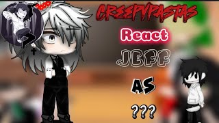 Creepypastas react Jeff as  TiktokYo👻parte 1 [upl. by Ylatan709]