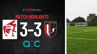 Match Highlights  Hall Cross vs FCV Grace Dieu [upl. by Enelcaj]