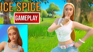 New Ice Spice Skin Gameplay Fortnite [upl. by Adnulahs]