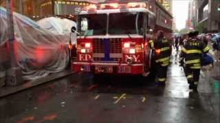 PERSON RESCUE  FDNY RESCUE 1 FDNY ENGINE 26 54 65 SQUAD 18 FDNY TOWER LADDER 4 7 LADDER 4 [upl. by Alilahk233]